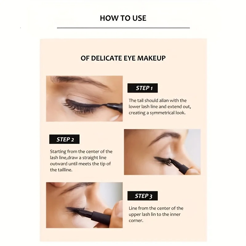 Quick-dry Eyeliner Pencil Makeup Long Lasting Smooth Matte Eye Liner Waterproof Anti Smudge Liquid Eyeliner Pen Eyes Cosmetics 241104