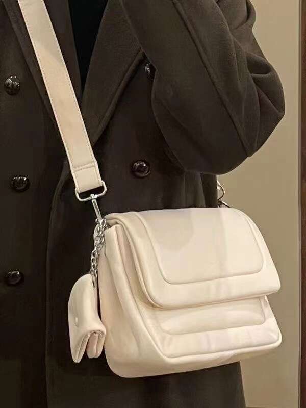 Designer Bag JIAERDI Harajuku Soft Messenger Bag Women Leather Large Capacity Casual Cloud Crossbody Bags Ladies Vintage White Handbag 2024 handbag