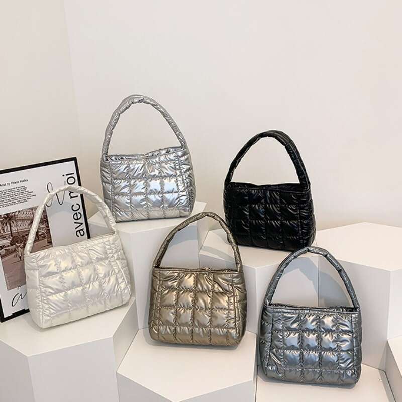 Designer Bag Quilted Female Hand Bag Embroidered Plaid Cotton Tote Bag Fashion Simple Lightweight Portable Solid Color For Weekend Vacation handbag