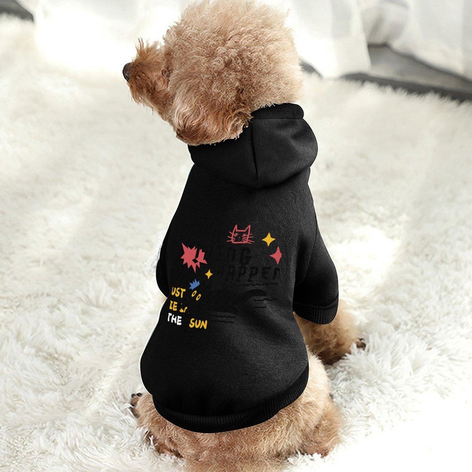 Designer Cat and Dog Sweatshirt Breathable Hooded Neck Spring and Autumn Dog Hoodie Asian Size Fine Fabrics Wholesale Pet Hoodie