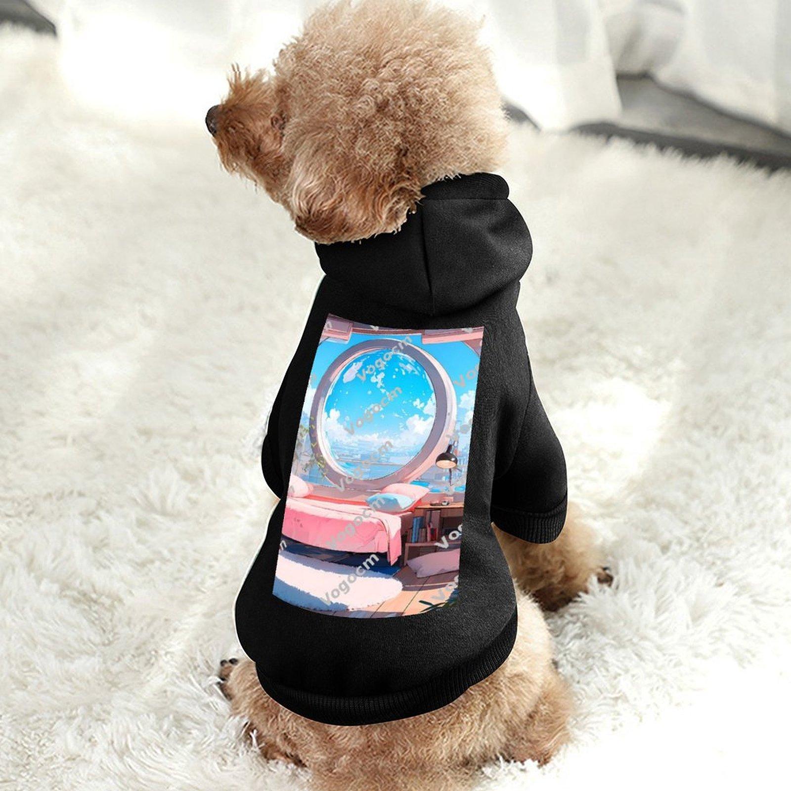 Factory Direct Pet Hooded Sweatshirt Breathable Long Sleeve Athletics Pets Hoodie Asian Size Micro Elastic Fabrics High Quality Clothings