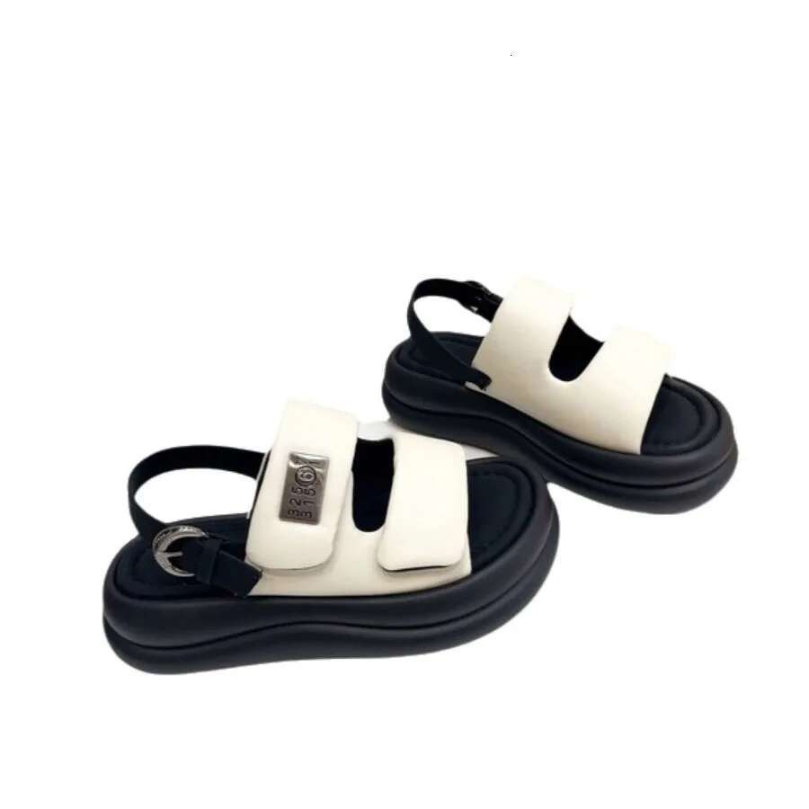 Shoes for Woman 2024 Slippers Platform Slides Beige Heeled Sandals on A Wedge Pantofle Sneaker Designer Black New