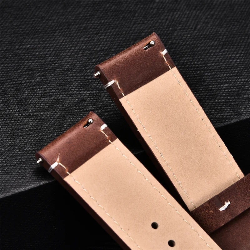 Quick Release Watch Band for Men Women 16mm 18mm 20mm 22mm 24mm Watchband Genuine Leather Strap Replacement Belt 241105