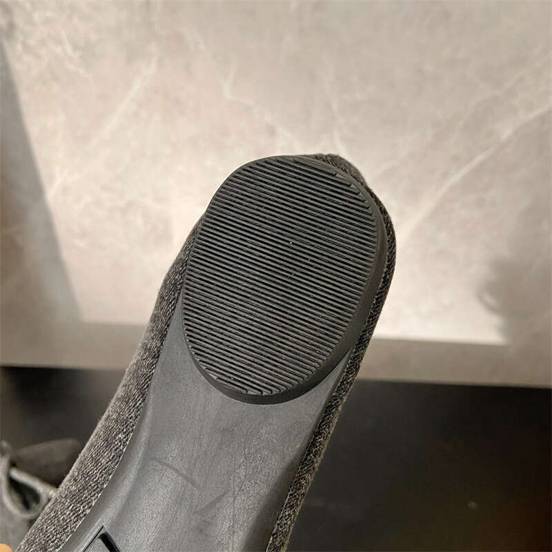Korean Fashion Bow Soft Sole Single For Women In Spring 2024, New Comfortable Fabric Surface, Shallow Mouth Pointed Flat Bottomed Scoop Shoe