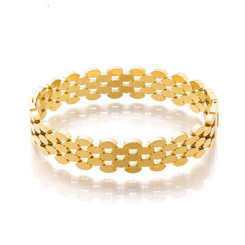 Steel Stainless Hot Fashion New Jewelry 2025 Honeycomb Bracelet for Woman's Jewelry Gold Color Wristband Bangles Party Gift