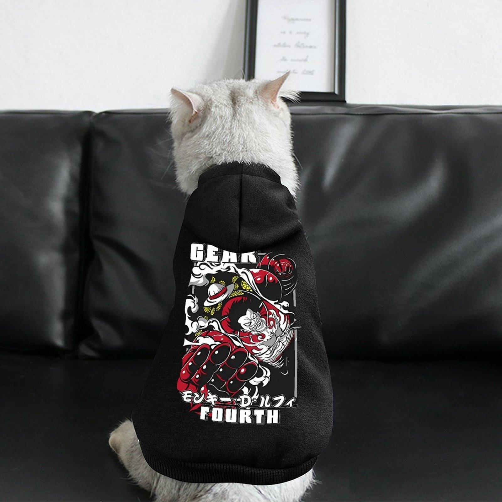 Fashion Casual Cat and Dog Sweatshirt Hooded Long Sleeve Everyday Outdoor Pet Hoodie Customized Printed Terylene health cloth Loose Fit Pet Hoody