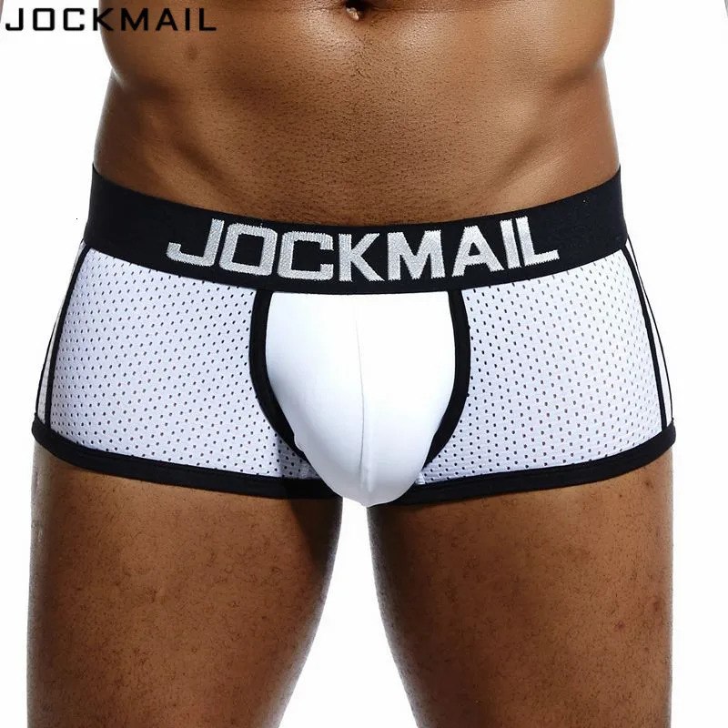 JOCKMAIL 4Pcs Man Underpants Boxershorts Men Boxers Male Breathable Ice Silk Mesh Quick Drying Underwear Mens Panties Boxer 240328
