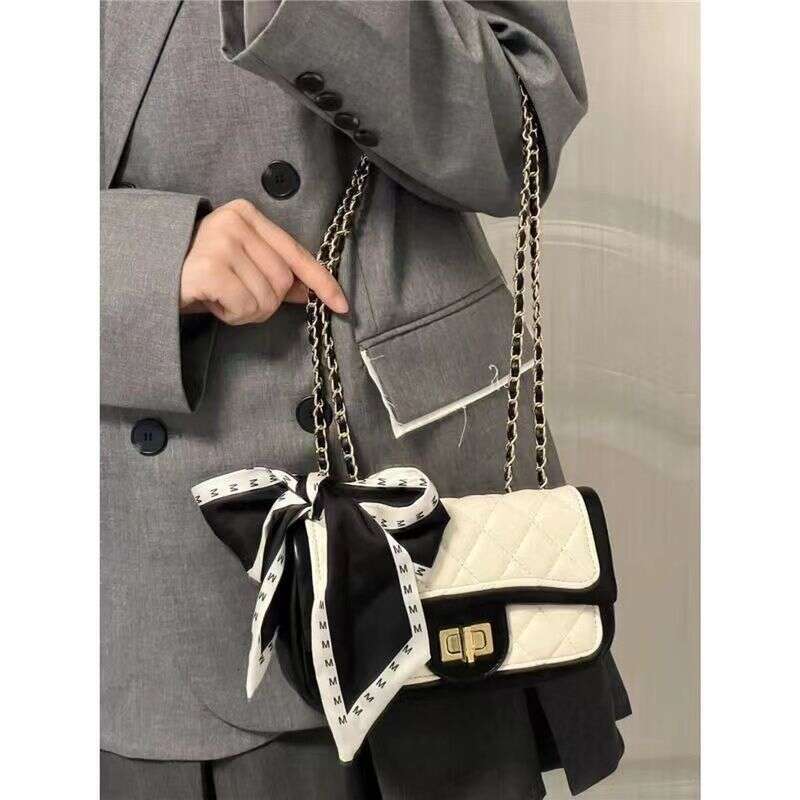 Designer Bag Niche And Versatile, Small Fragrance, Rhombic Chain Bag, Small Square Bag, Women's New High-End One-Shoulder Crossbody Bag