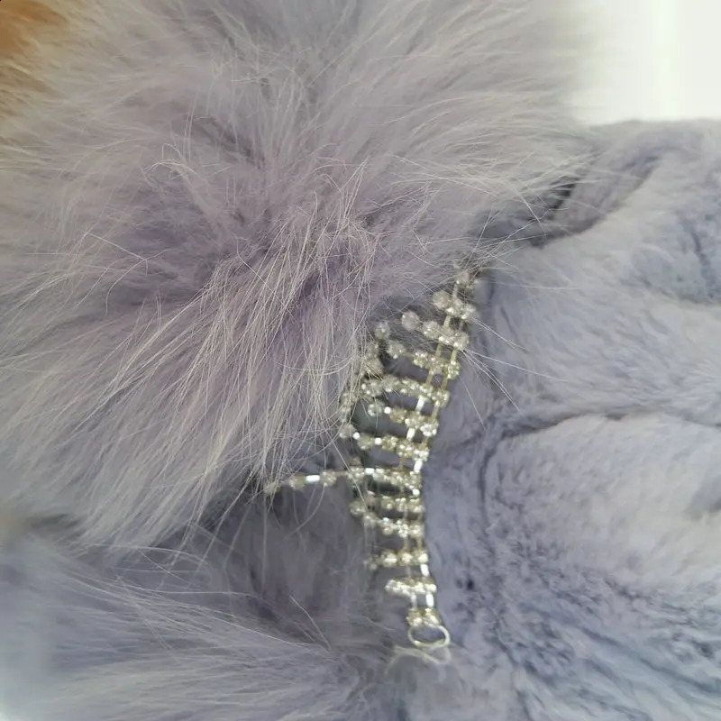 WNAORBM Real Rex rabbit Fox Fur Scarf Hat Soild White Winter Natural Hats Fashion n Keep Warm Young Lady 241105