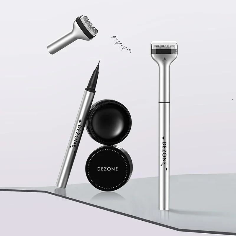 Eyelash 2 In 1 Eye Liner Dezone Lower Eyelash Stamp Professionnelle Eyelash Seal Eyeliner Pen Waterproof Sweatproof Eyeliner 241104