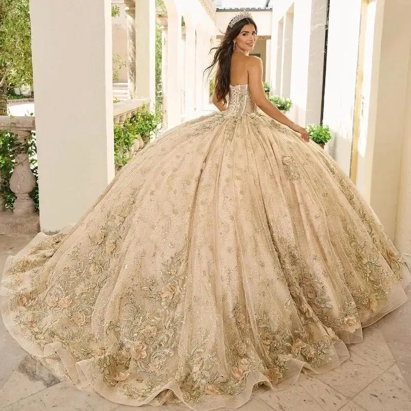 Sparkly Mint Green Princess Quinceanera Dresses Off Shoulder Ball Gown Sequin Appliques Lace Crystals Beads Tull With Cape Sweet 16 Dress