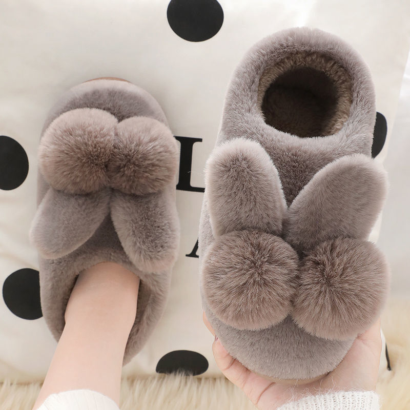 Designer Cotton Slippers For Women In Winter 2024 New Style Bag Heel Indoor Home Cute Plush Anti Slip Warm Confinement Cotton Shoes 1c5