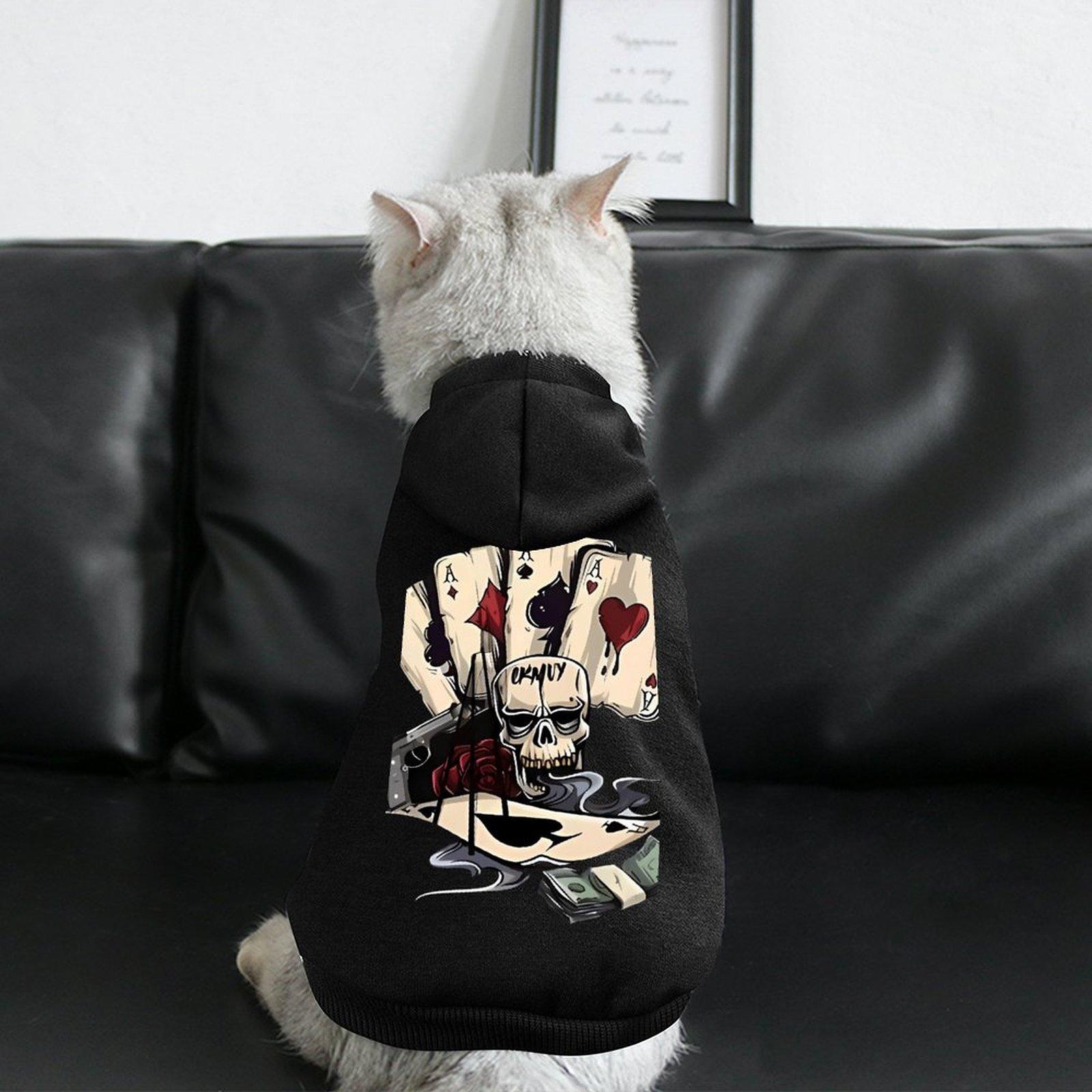 2024 Designer Cat Hoodie Hooded Long Sleeve Everyday Outdoor Dog's Hooded Sweatshirt Customized Oversized Print Anti-linting Comfortable Pet Hood
