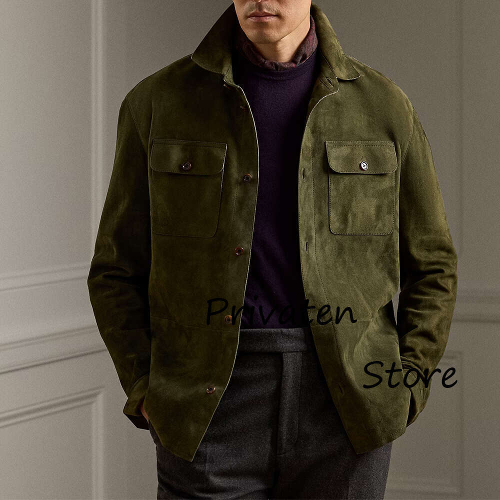 New In Jackets Men Men's Suede Jacket Mens Coat Elegant Man Suit Male Blazers Coats Blazzer Fashion Suits Winter Trench