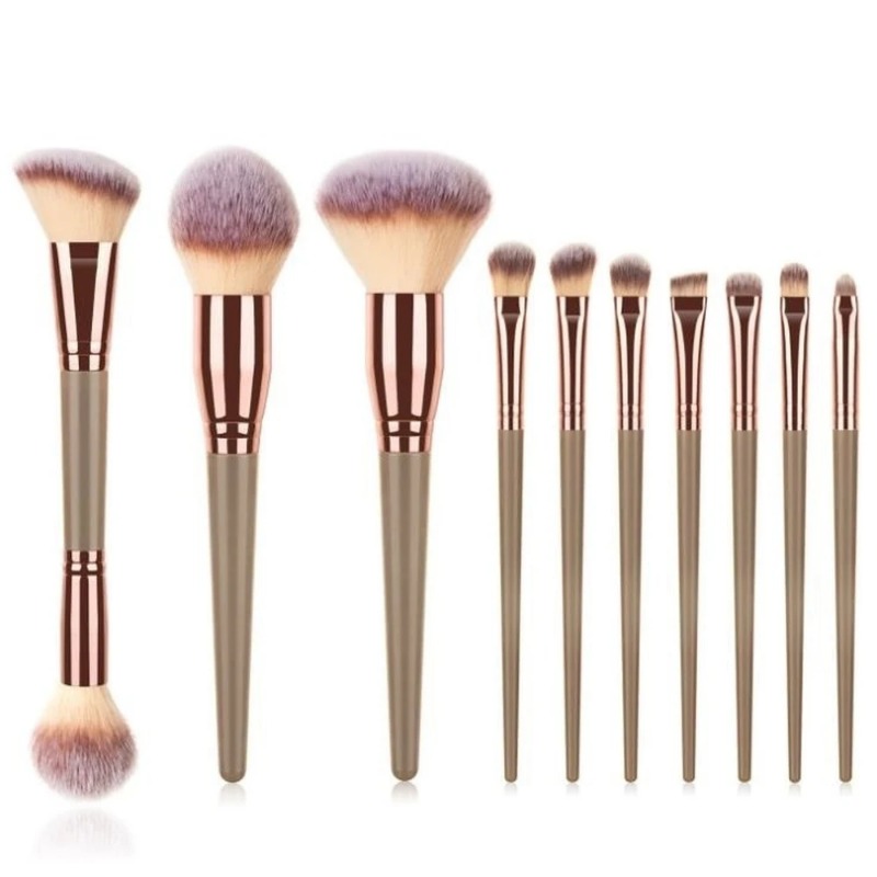 2024 7pcs Professional Makeup Brushes Set Bag Foundation Eyelash Eyebrow Eyeshadow Cosmetic Make Up Tool makeup brush set bag z250527X8IN