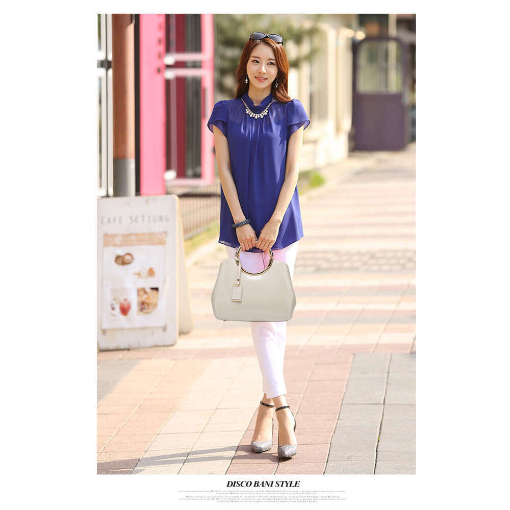 Designer Bag New European Fashion Women's One Shoulder Wedding Bag Bright Lacquer Leather Carrying Ring Cross Shoulder Handheld Bridal Bag