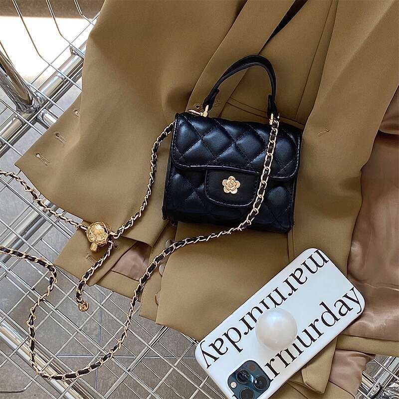 Designer Bag New Fashionable Small Fragrant Style Mini Bag High Grade Handheld Small Square Bag Female Small Crowd Lingge Crossbody