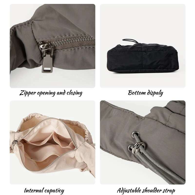 Simple Fashion Fold Shoulder Vintage Casual Designer Underarm Crossbody Bag Women 2025 New Handbags High Quality