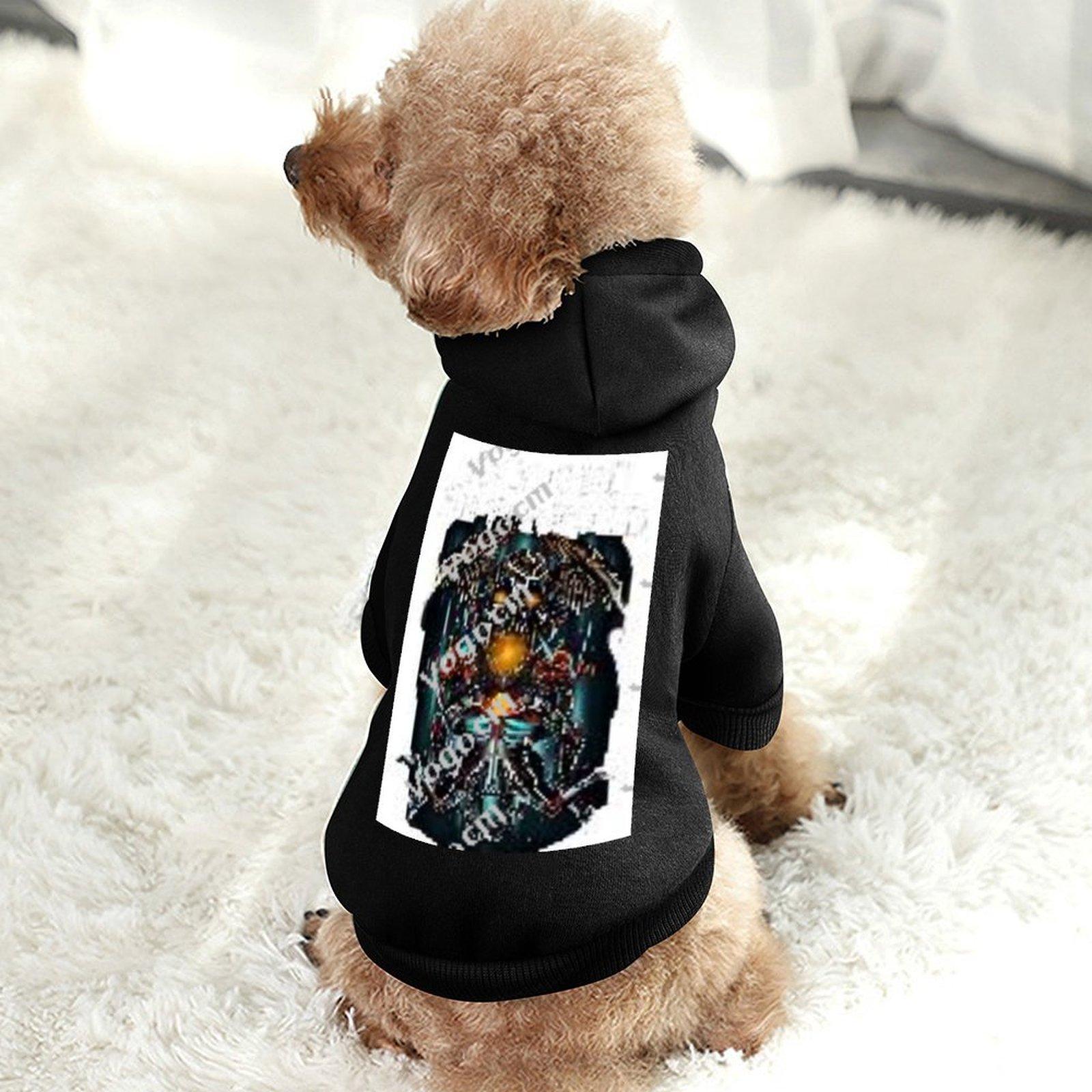 Wholesale Cat and Dog Sweatshirt Hoodie Outdoor Walking Dog Clothes Hoodie Black Warm Soft Pet Pullover Hoodie
