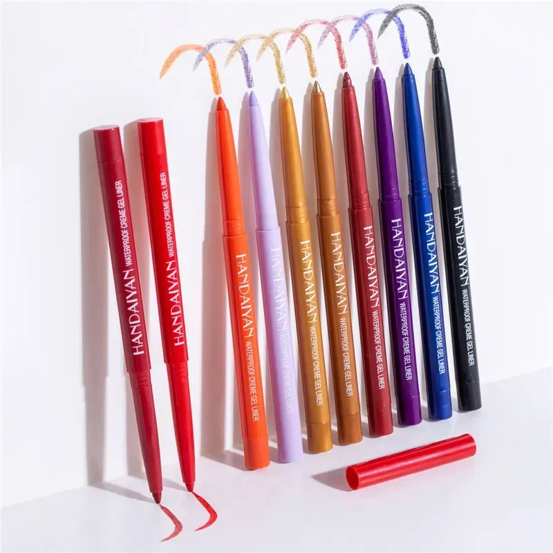 20 Color Waterproof Pearlescent Matte Eyeliner Not Easy To Smudge Eyeliner Pen Rotatable Eyeliner Long Lasting Eye Cosmetic 241104