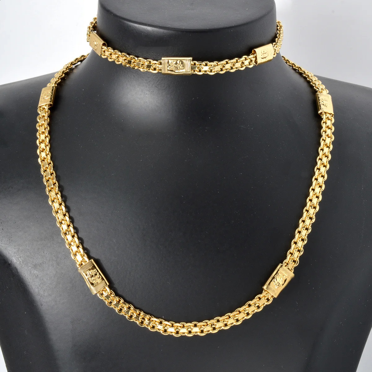 ZEADear Jewelry Sets Dubai 18K Gold Plated Link Chain Hip Hop Style Men Choker Necklace And Bracelets Trendy Party Gift 241105