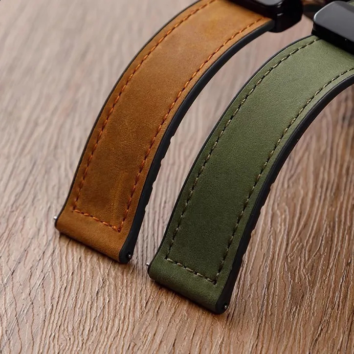 Leather Silicone Strap For Xiaomi Watch 2 Pro S4 S3 S2 S1 Active 22mm Magnetic Band Mi Color Miwatch 241105