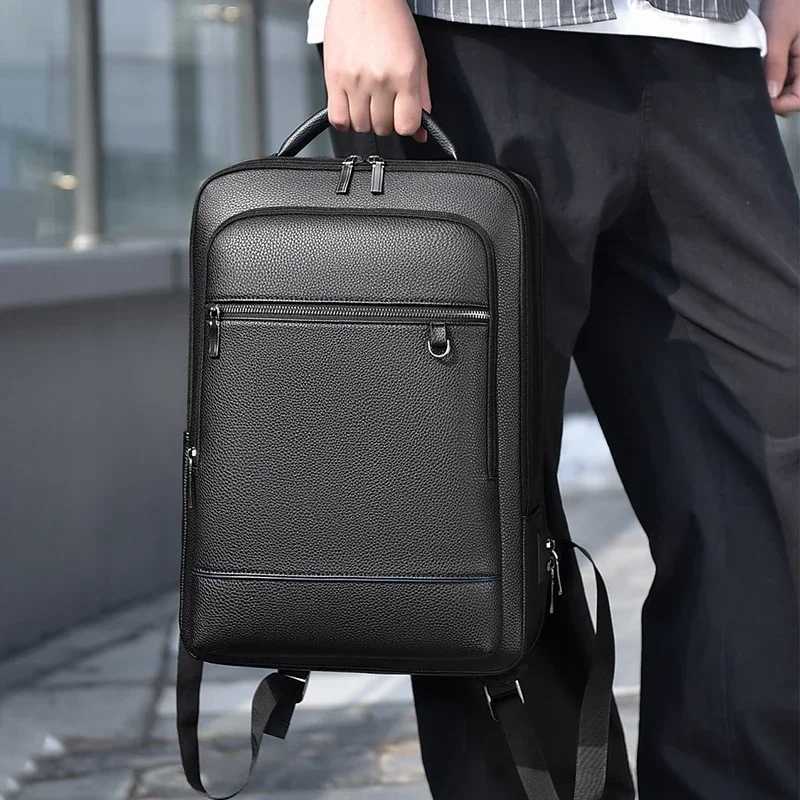 CMM Executive Backpack Men Pu Leather Satchel Usb Charging Briefcase Office Travel Laptop Business Shoulder Back Pack Male 241105