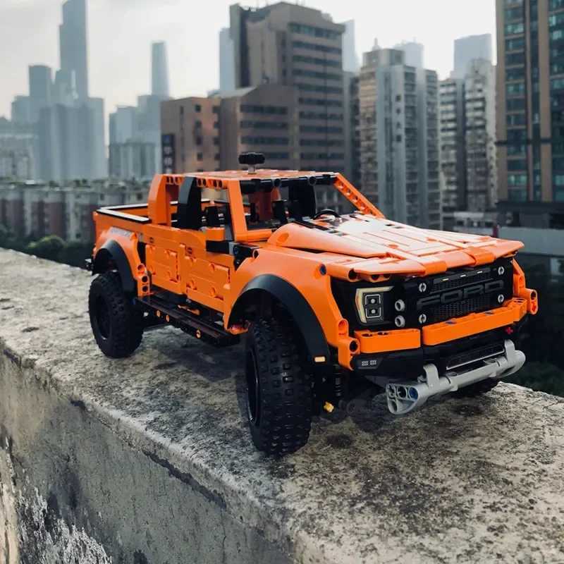 Free shipping Technical Raptor Building Blocks SetCompatible Pickup Truck Model Toys Home Decoration Adults Children Bricks Gifts