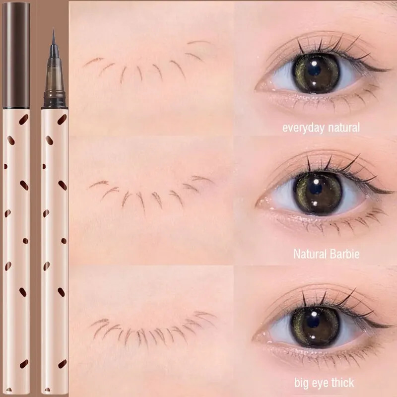 Eyeliner Liquid Long-term Waterproof Non-halo Dyeing Thin Head Non-stick Eyelashes Lying Silkworm Eyeliner Pen 241104