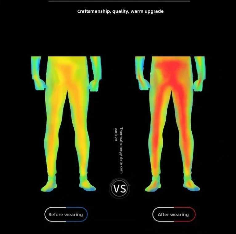 Winter Warm Long Johns Men Thermal Underwear Fleece Pajamas Thermal Shirts Pants Lingerie Set Sports First Layer Men Clothing LX241104