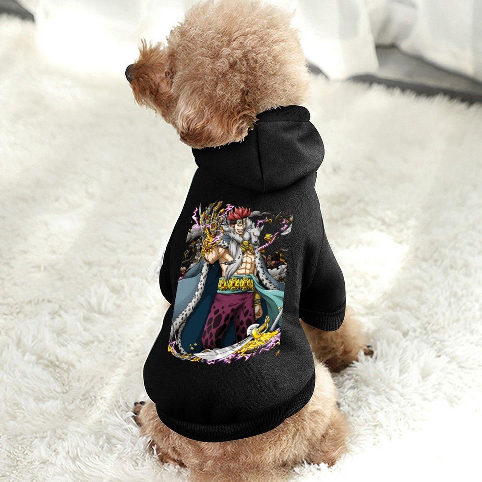 Designer Fashion Hoodie For Dog Breathable Soft Autumn and Winter Dog's Hooded Sweatshirt Anime Print Anti-linting Cool Design Top Hoodie