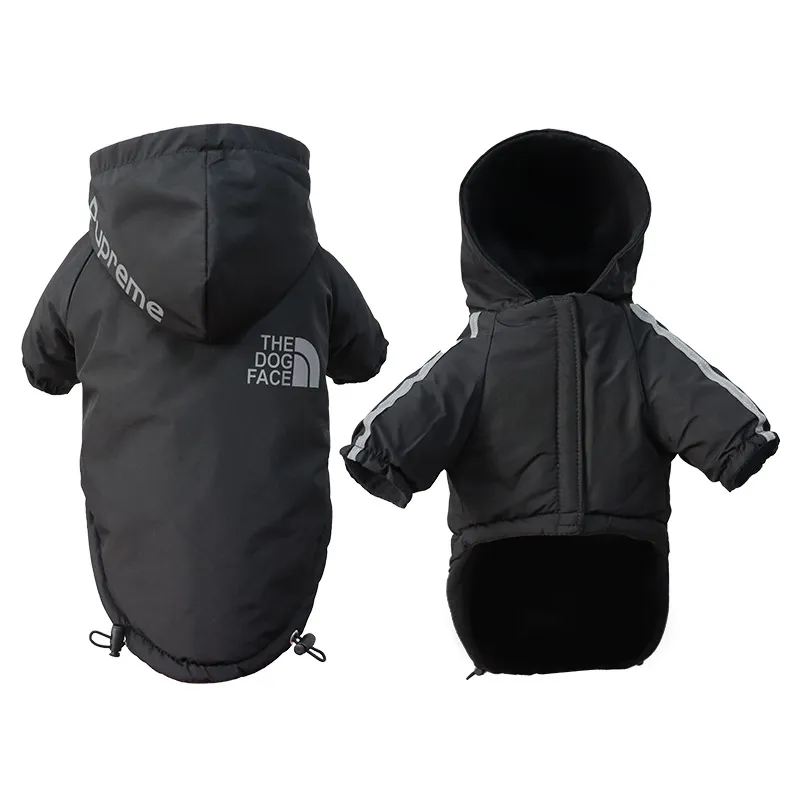 Soft and Warm Dogs Hoodie Designer Dog Apparel Doggy Face Sweater Pet Winter Coat Jacket Cold Weather Clothes for French Bulldog 1125