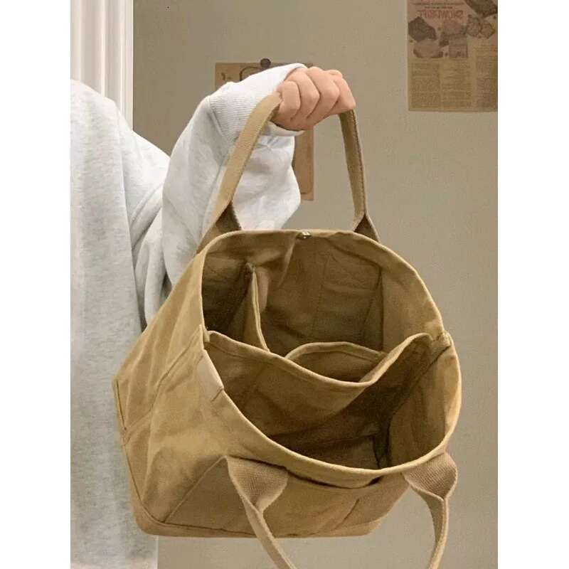 Designer Bag Summer New Japanese Lotte High-Grade Canvas Bag Women's Lunch Bag Tiktok Super Fire Handbag Casual Bag Purseshandbags Womens Bag