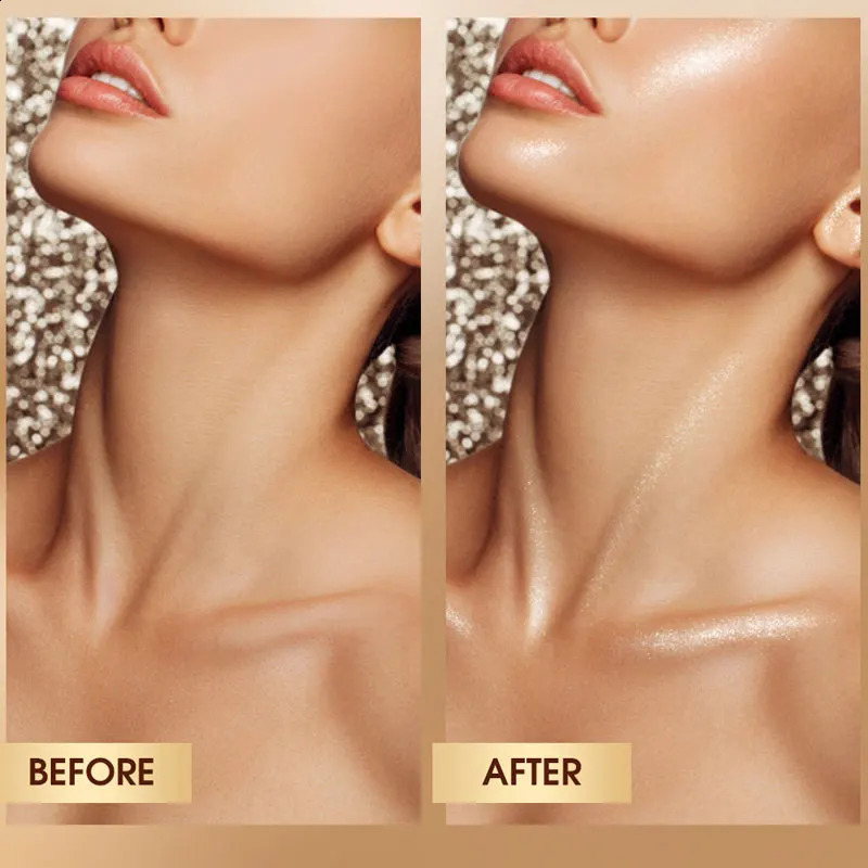 3 Colors Liquid Glitter Highlight Contouring Bronzer Long Lasting Face Makeup Korean Cosmetics for Women Contour Palette 241105