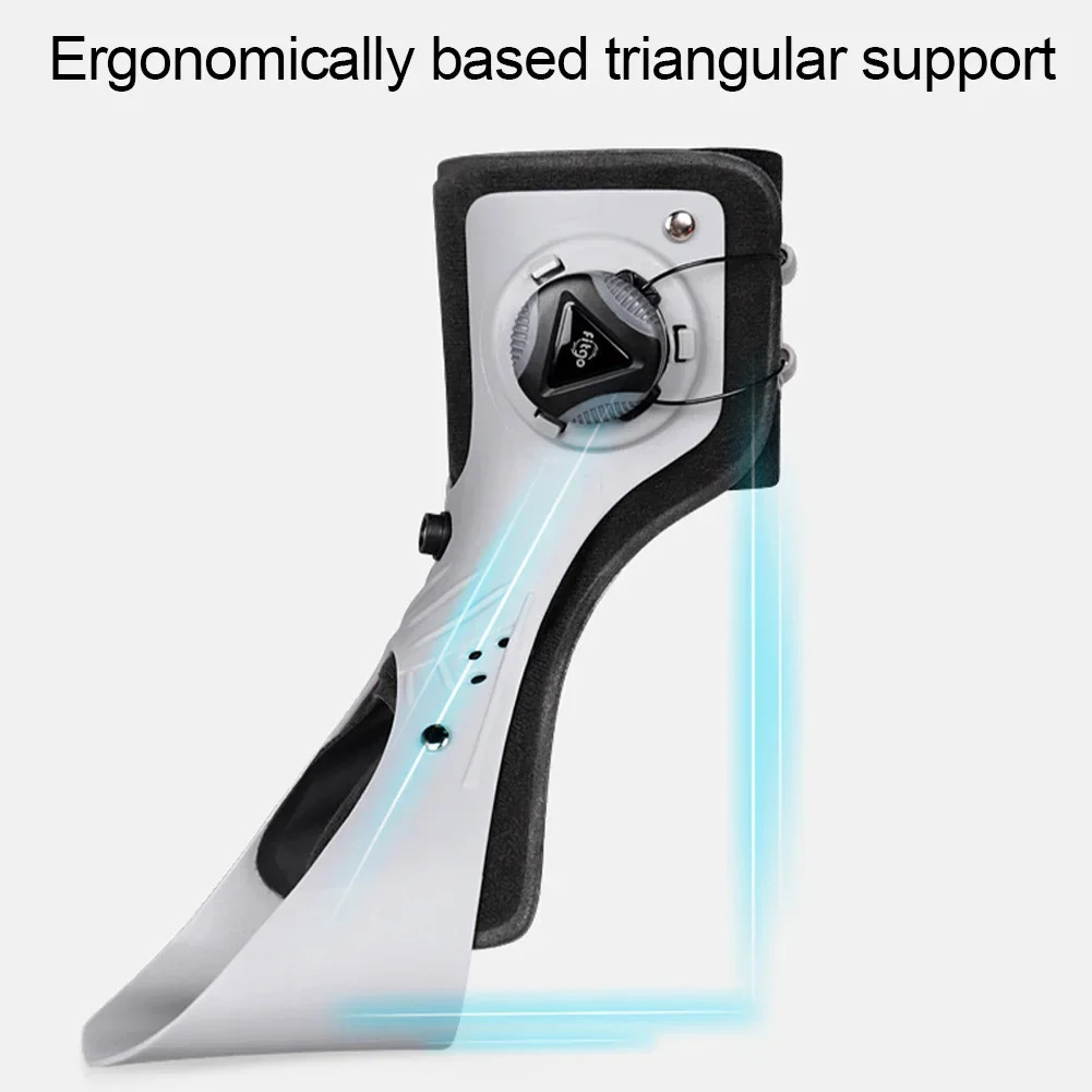 Orthopedic ankle support with straight leg brace equipped with comfortable inflatable airbags suitable for walking with half shoulder straps and sneak