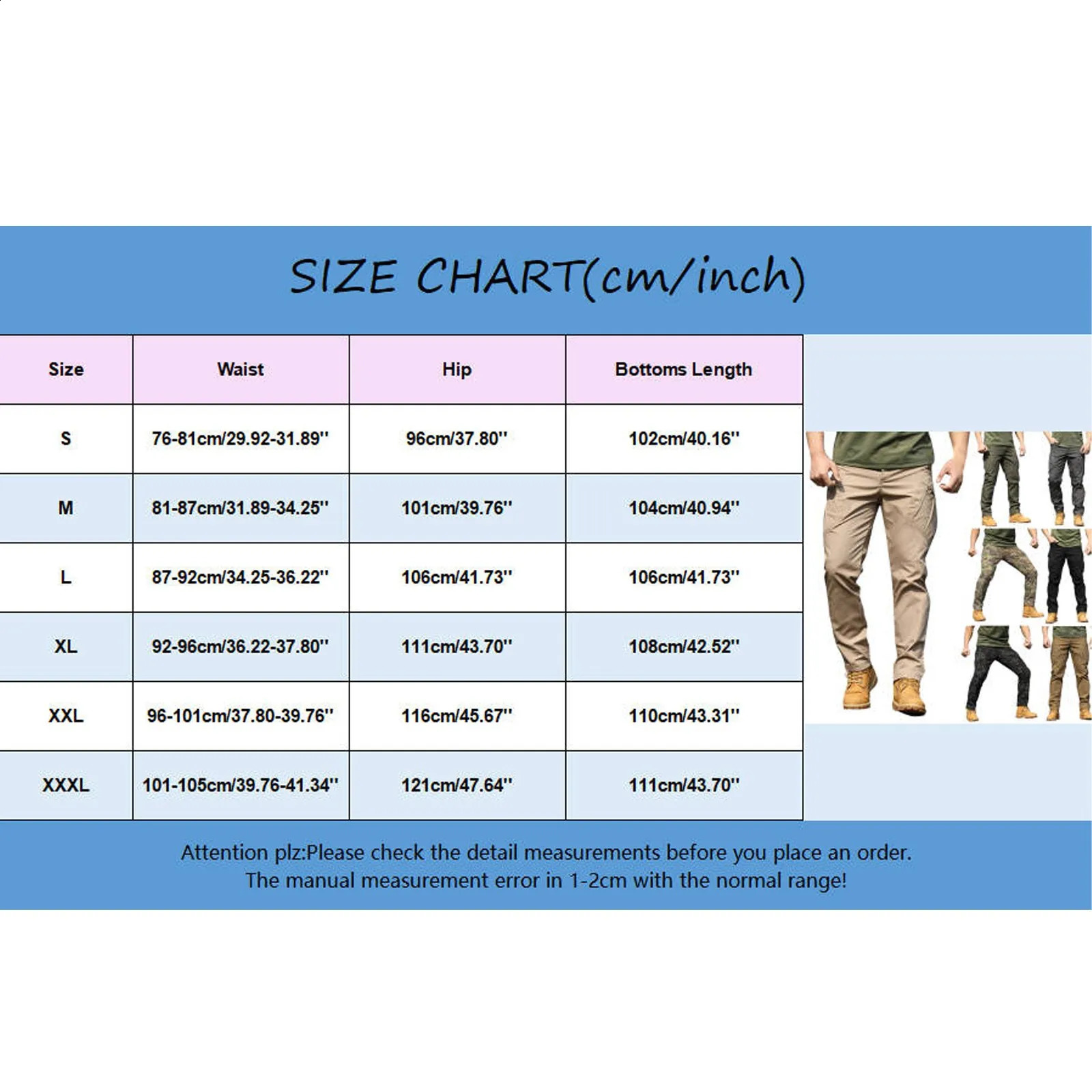 Mens Cargo Sweatpants Pants Casual Hiking Joggers Fitness Athletic Running Trousers Track For Men 241105