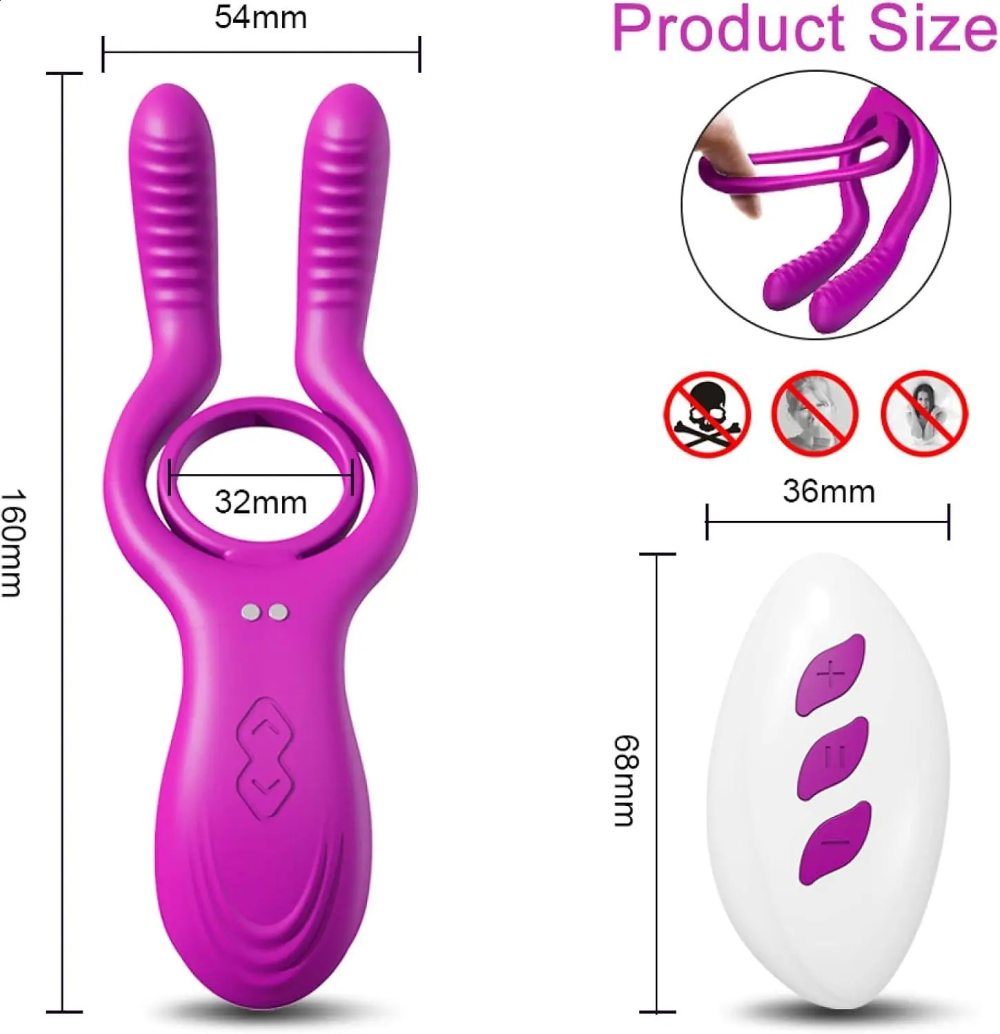 Vibrating Cock Ring Remote Control Penis Vibrator for Clitoral Stimulation Couple Vibrators Adult Sex Toys 241105