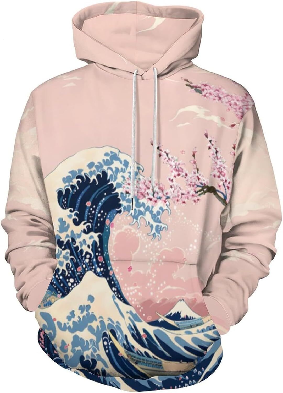 Hoodie for Mens Unisex 3D Digital Print Sweatshirts Hooded Top Galaxy Pattern Pullover Hoodie Graphic Hoodies sweatshirt pink