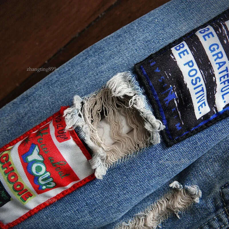 Men Denim Jacket Streetwear Vintage Hole Jeans Coats Outwear Spring Autumn Loose Casual Jean Jackets Hip Hop Fashion Jacket Men 240816