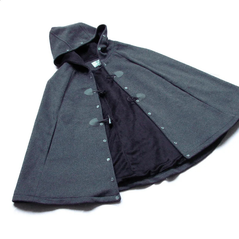 MAOMAOKONG Winter Natural Real Raccoon Collar Woolen Cloak Coat Poncho Women Shawl Female Clothing Capes Jackets 241105