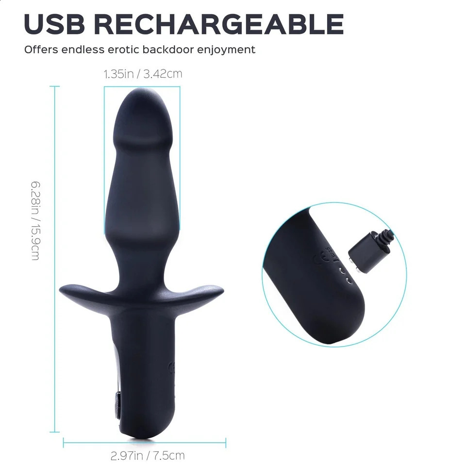 Sex Toys Anal Plugs Toy Vibrating Butt Plug G Spot Vibrator Beads with 10 Modes for Men Women 241105