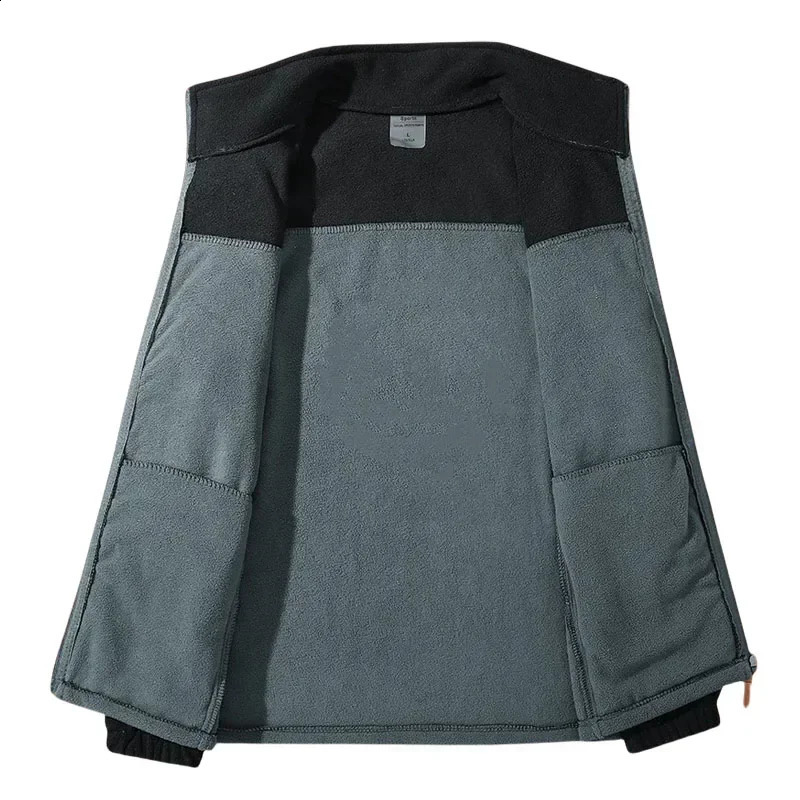 9XL Winter Polar Fleece Jacket Men Casual Thermal Clothing Coats Outdoor Warm Full Zipper Hiking Windbreaker 241105