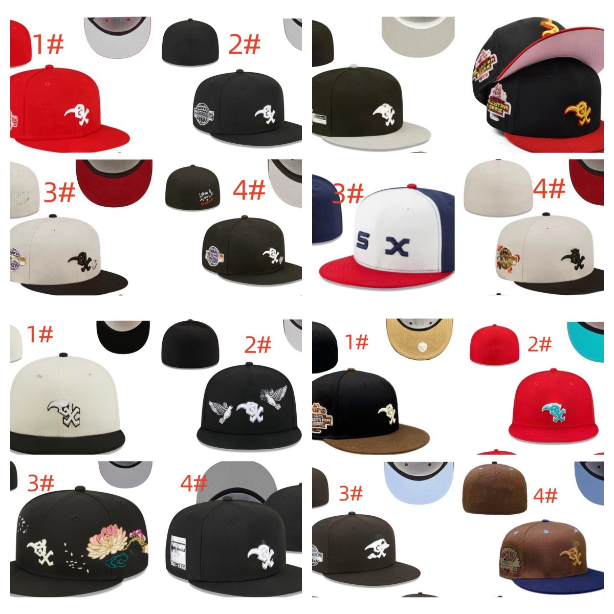 new designer size classic fitted hats baseball hats adult baseball team mens and womens fully closed fitted size h1