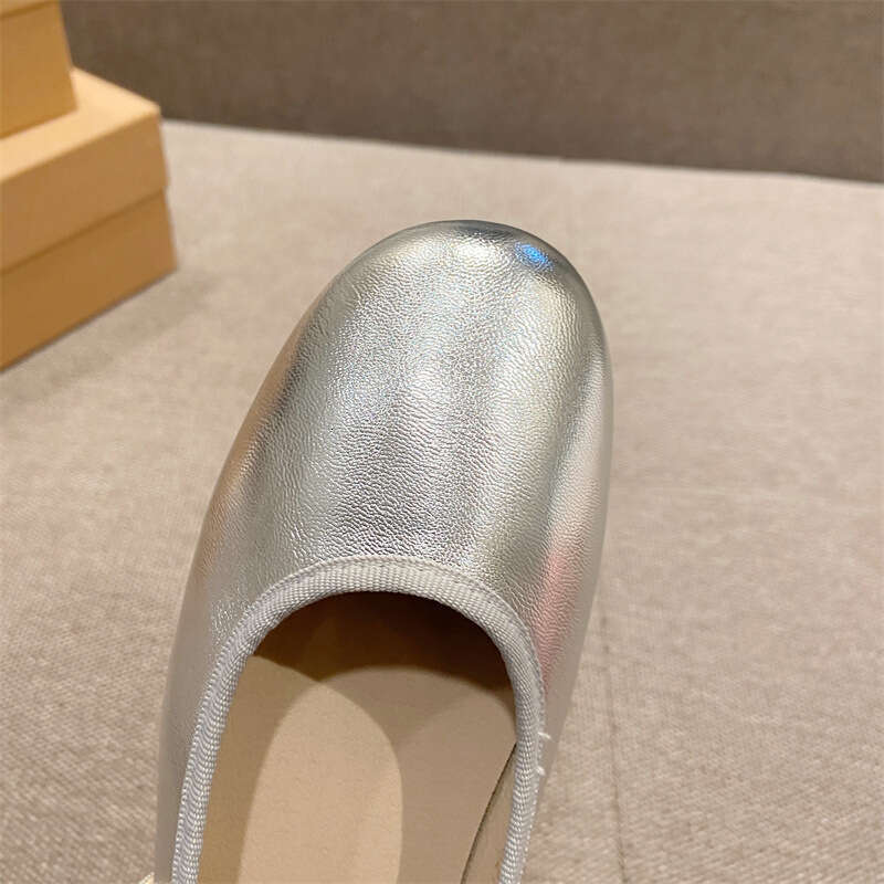 French Style Mary Jane Single For Women In Spring And Summer 2024, New Soled Soft Leather Shallow Mouth Round Toe Flat Shoes
