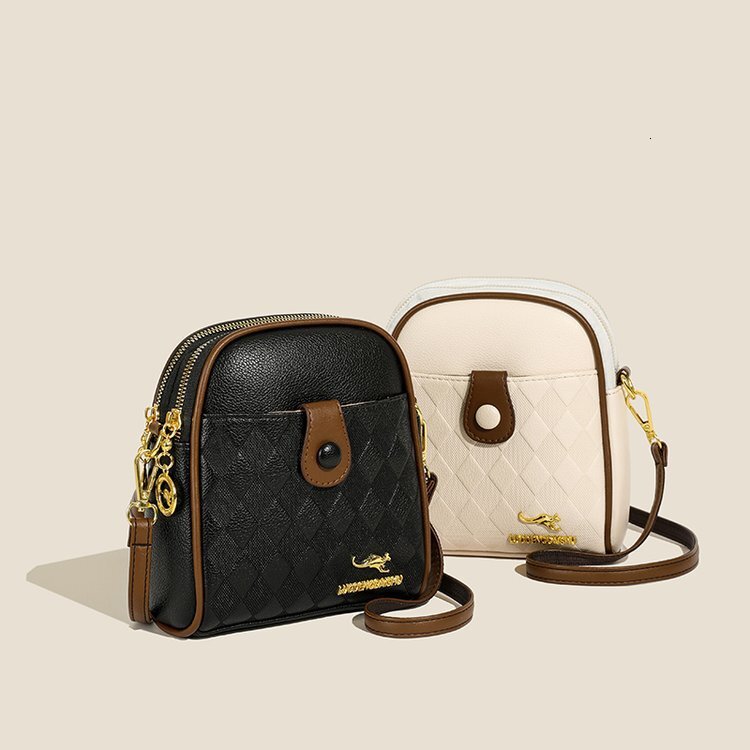 Designer's new women's fashionable single shoulder multi-layer large capacity crossbody bag fashion bag