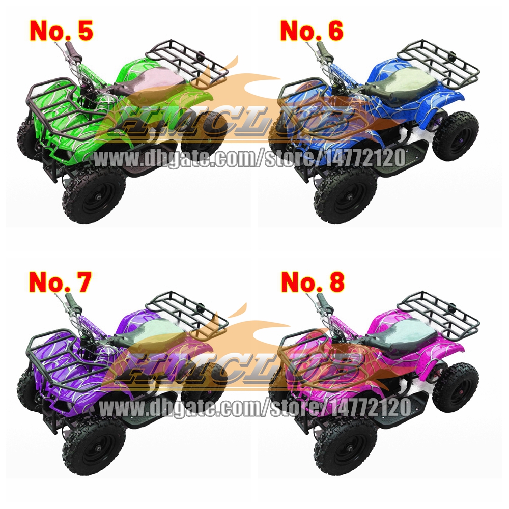 Kids Adult ATV UTV MOTO All-terrain Motorcycle Four Wheels ATV OFF-road 49CC 50CC 2-Stroke Engine Gasoline Racing MOTO For New Year Birthday Holiday G