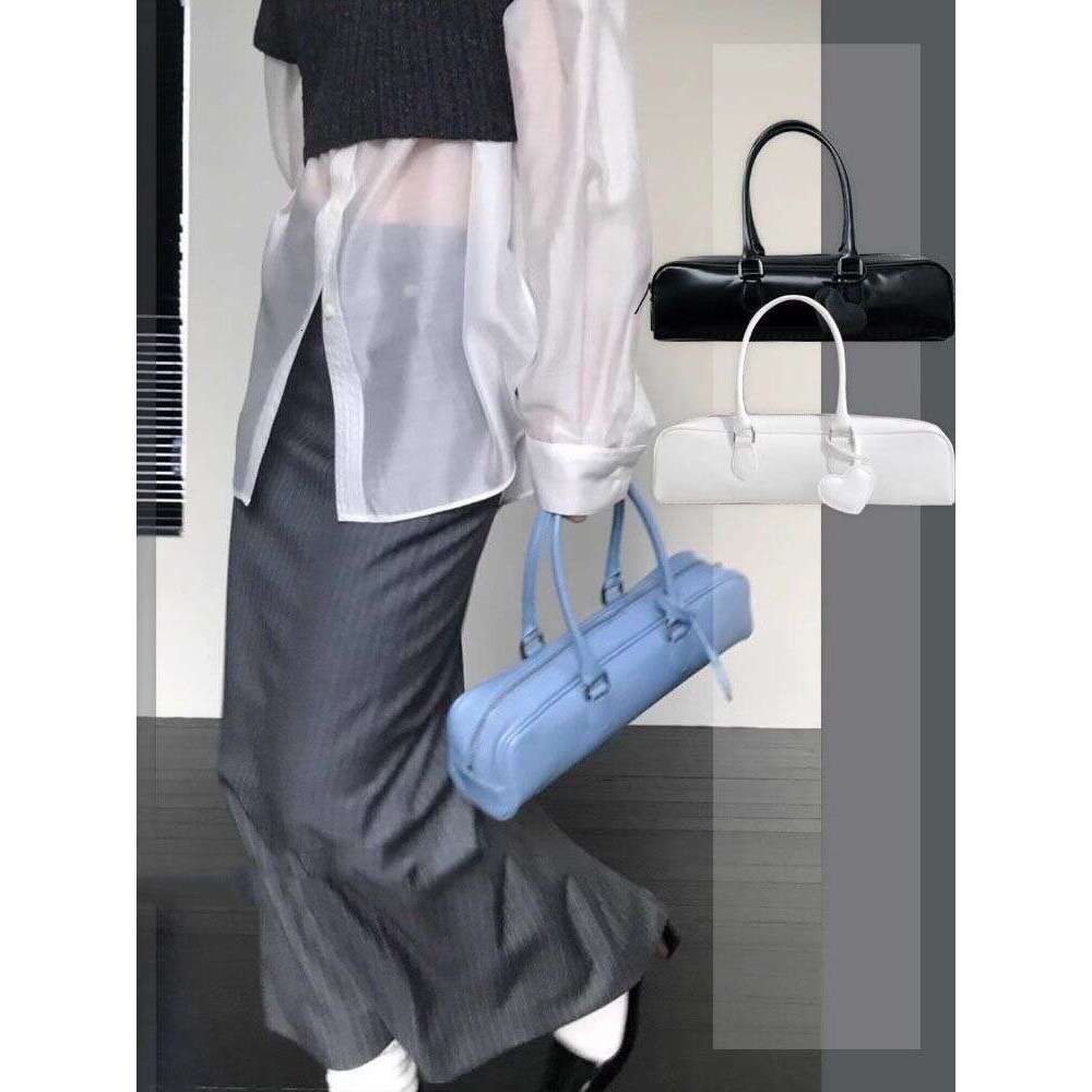 Designer Bag JIAERDI Hot Girls Blue Handbag Purses Women High Street Leather Heart Chic Casual Shoulder Bags Ladies Vintage Underarm Bag Y2k handbag