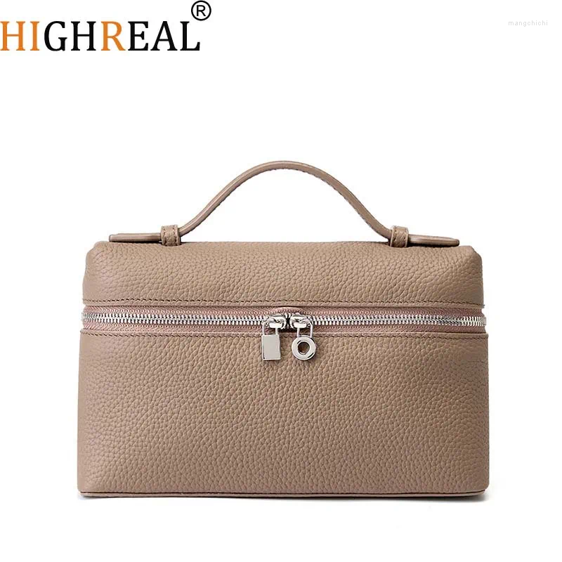 Evening Bags Genuine Leather Women's Crossbody Classic Top Handle Handbags For Women Fashion Simplicity Real Cowhide Ladies Purse