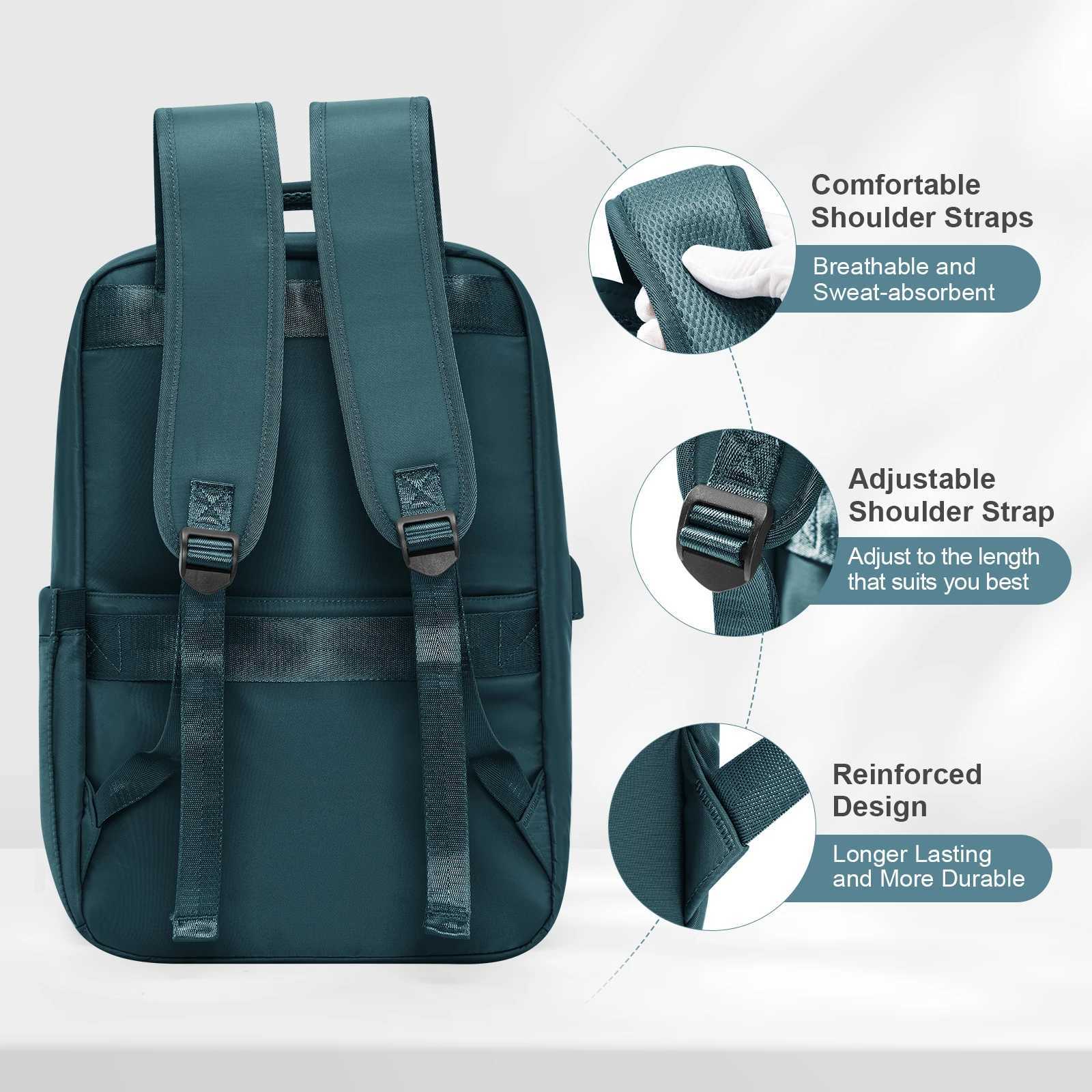 CMM Large Travel Backpack for Women Men Carry on Flight Approved 15 6 Inch Laptop Daypack with Usb Charging Port 241105