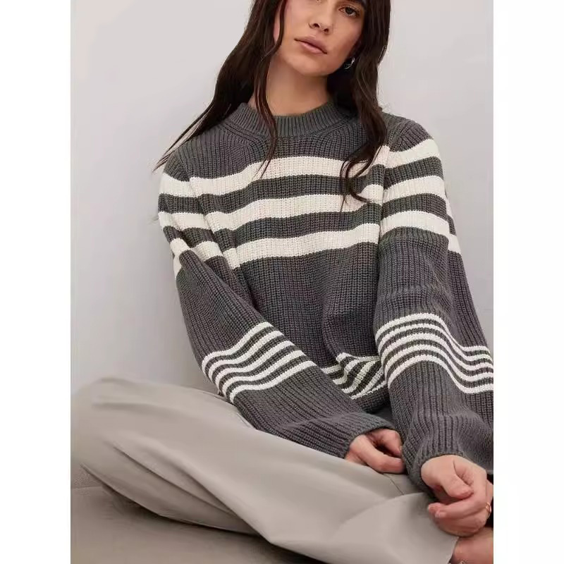 Women's Wear Autumn/Winter New Knitted Embroidered Cardigan Temperament Reduced Age Loose Casual Sweater